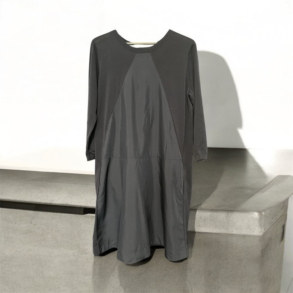 COS Gray Sheath Dress 3/4 Raglan Sleeves